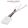 Hot sale DC 12-24V WIFI Remote 5 Channels Controller for RGB 5050/2835 Strip light